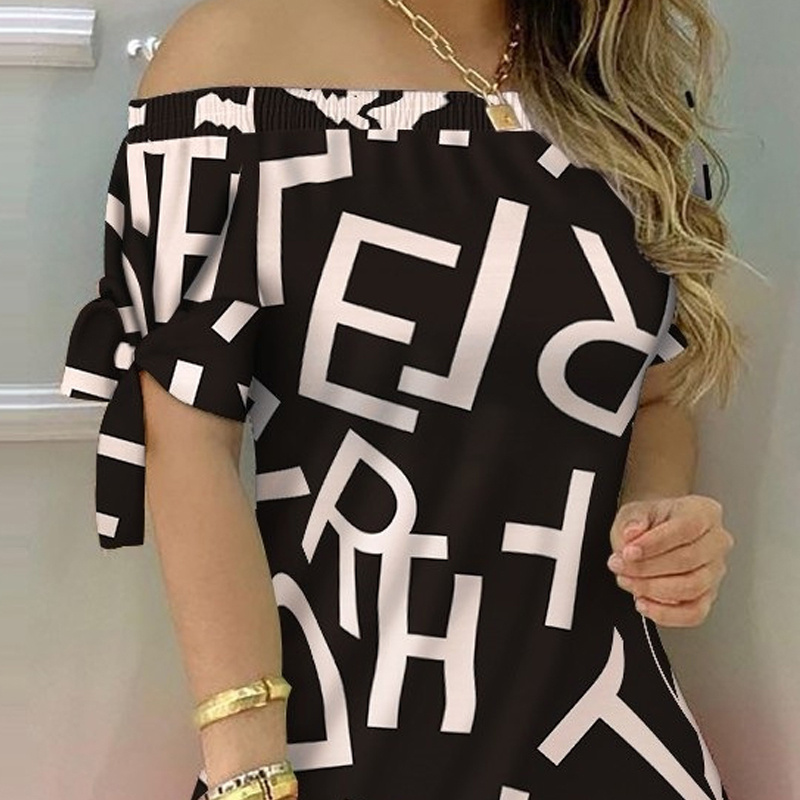 Elegant Off-Shoulder Knot Detail Slim Fit Party Dress for Women - Image 3