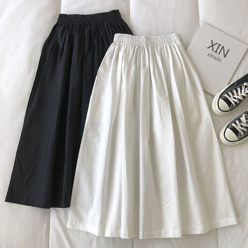 Elegant High-Waist A-Line Midi Skirt - Professional Commuter Workwear - Image 4