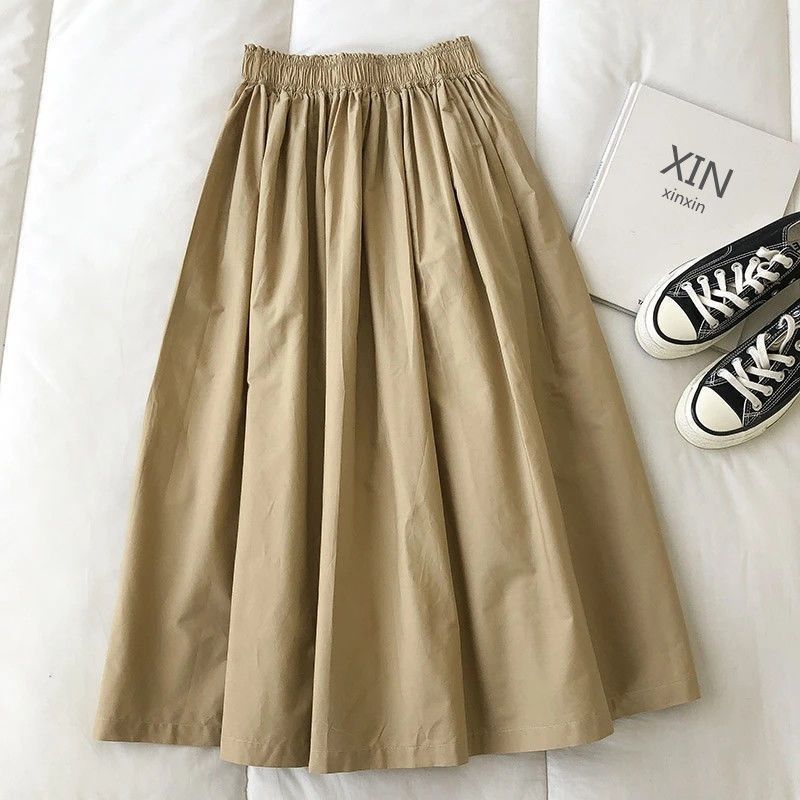 Elegant High-Waist A-Line Midi Skirt - Professional Commuter Workwear - Image 6