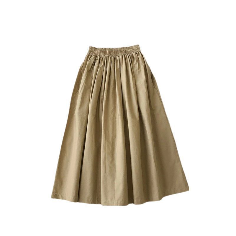 Elegant High-Waist A-Line Midi Skirt - Professional Commuter Workwear - Image 7