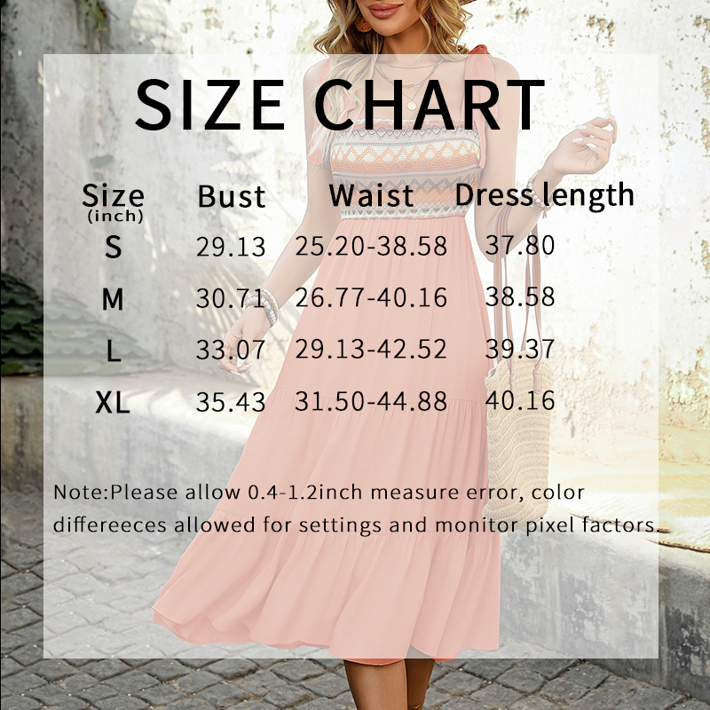 Boho Spaghetti Strap Maxi Dress - Casual A-Line Beach Sundress for Summer - Image 6