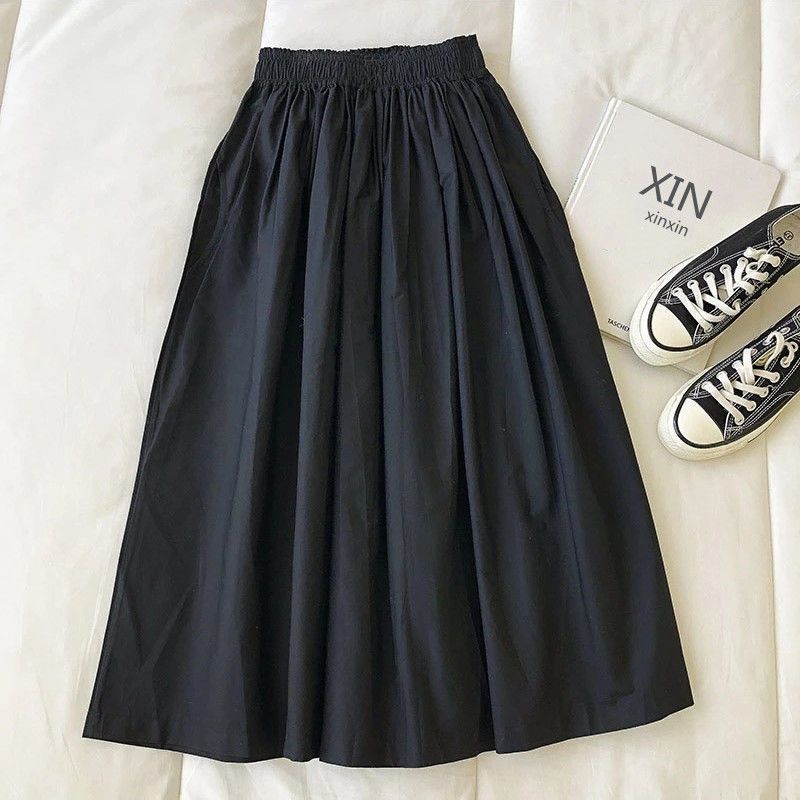 Elegant High-Waist A-Line Midi Skirt - Professional Commuter Workwear - Image 5
