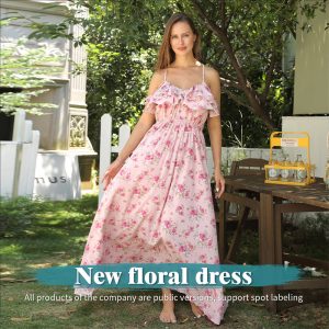 Elegant Women's Chic Printed Casual Dress - Stylish Summer Fashion